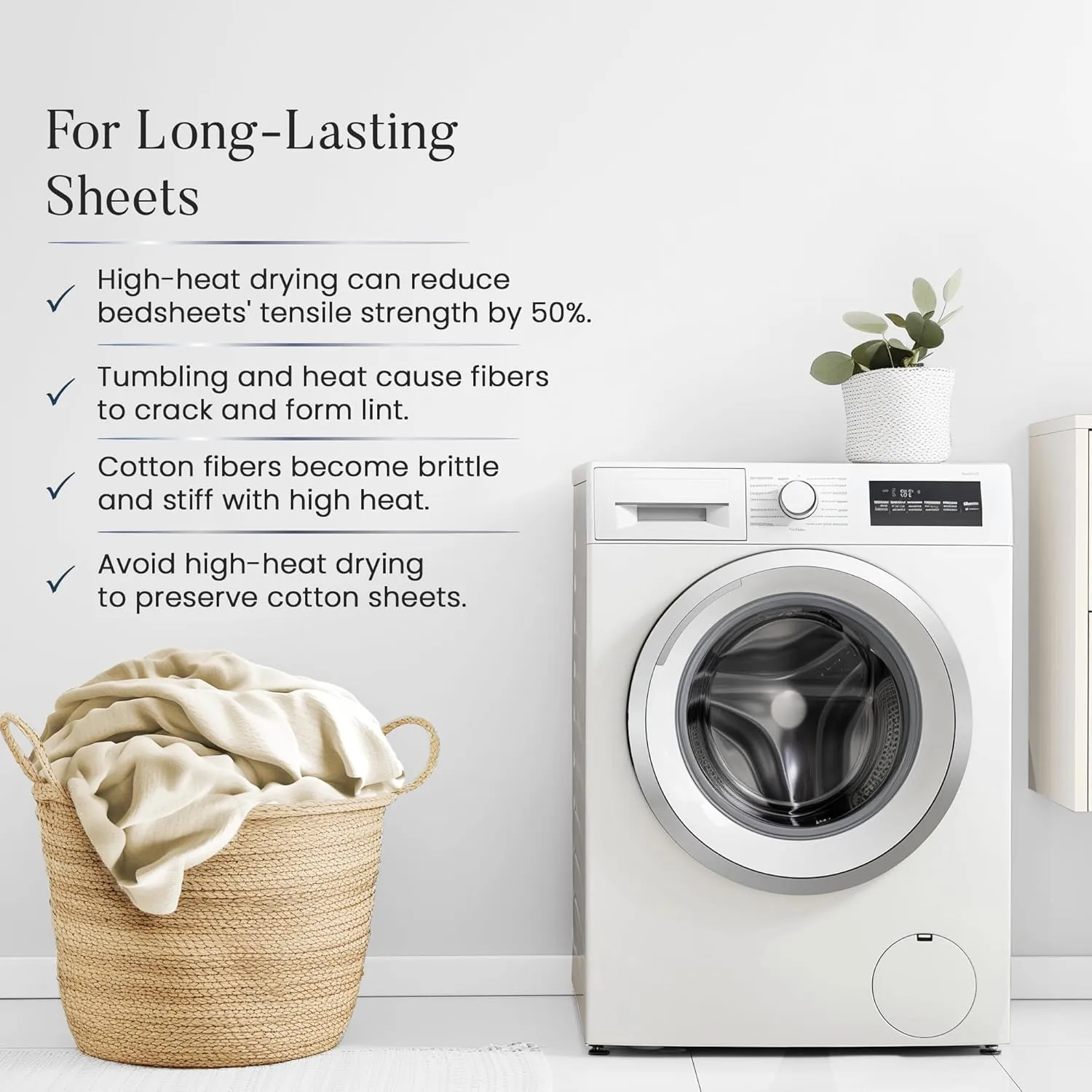 1000 Tc Pillowcases Standard Size Set of 2, 100% Cotton& Sateen Weave, Soft, Breathable Pillowcases Standard for Standard Bed, Pillowcases for Queen Pillows- Ivory