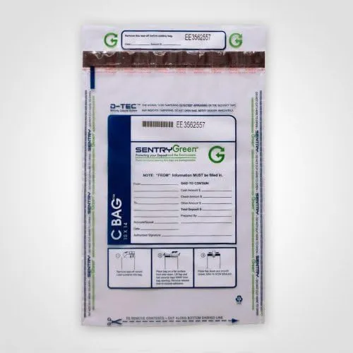 10x14 Small Deposit Bags Clear Plastic (Package of 100)