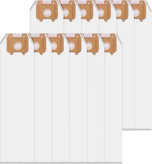 12 Pack Type LW Odor Fighting HEPA Vacuum Cleaner Bags Compatible with Oreck Magnesium Upright Vacuum, Part # LWPK6OH LWPK25OH LWPK3OH by PETOX, White