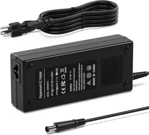 135W AC Adapter Laptop Charger for HP 391174-001 384023 481420-001; HP DC7800 DC7900; HP Compaq Elite 8000 8200 8300 with Size 7.4mm 5.0mm Power Supply Cord Plug
