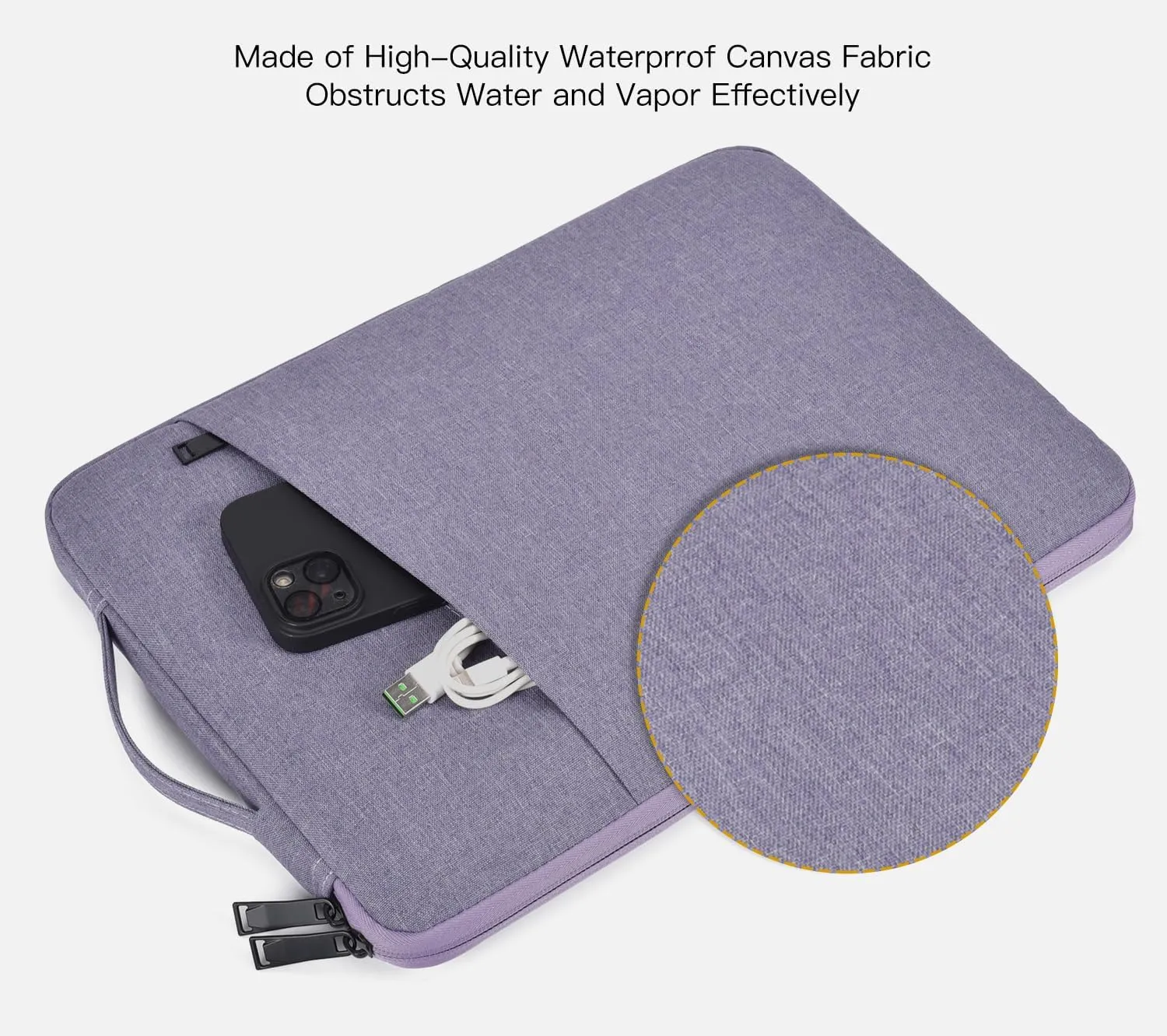 14 Inch Laptop Sleeve Case for HP Chromebook/Stream/Pavilion Plus 14, Lenovo IdeaPad, ASUS Vivobook Go, Dell Latitude Computer Bag, Ultra Violet