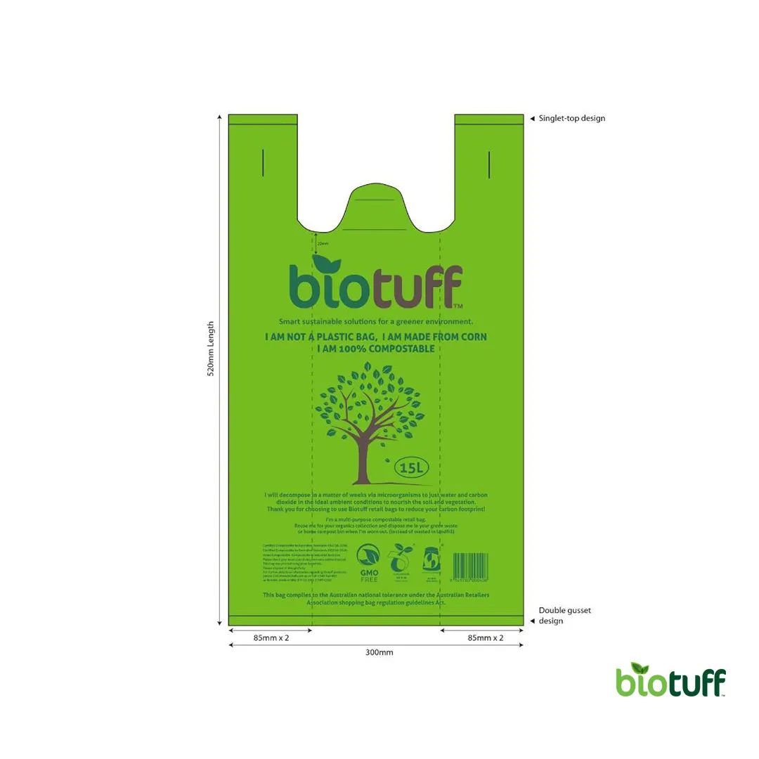 15L Retail/Shopping Bag- Biodegradable