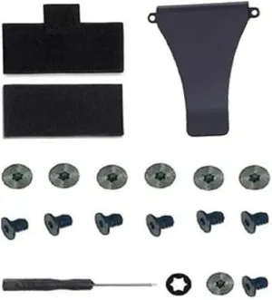 16pcs Wallet Replacement Screws Metal Money Clip Elastic Cash Strap includes Screwdriver for repairing Minimalist Wallet Anti-RFID Purse Slim Wallet Card Holder Cases black