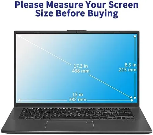(2-Pack 17.3 inch HD Crystal Clear Screen Protector Compatible with HP/ASUS/Lenovo/Dell/Acer/Samsung/SGIN, Anti-Scratch Anti-Fingerprint 17.3 inch Laptop Screen Protector