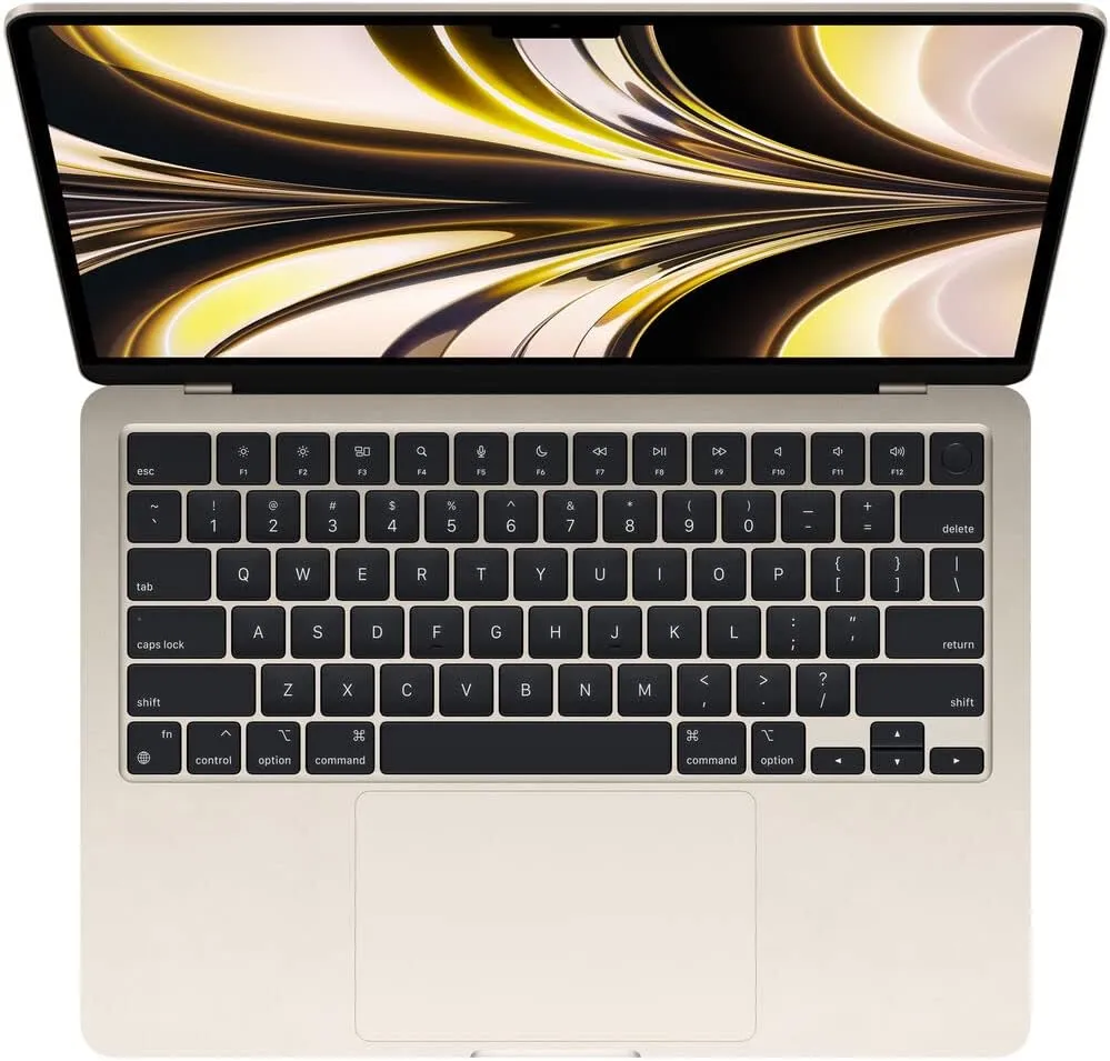 2022 Apple MacBook Air Laptop with M2 chip (13.6-inch, 8GB RAM, 256GB SSD Storage) Starlight (Renewed)