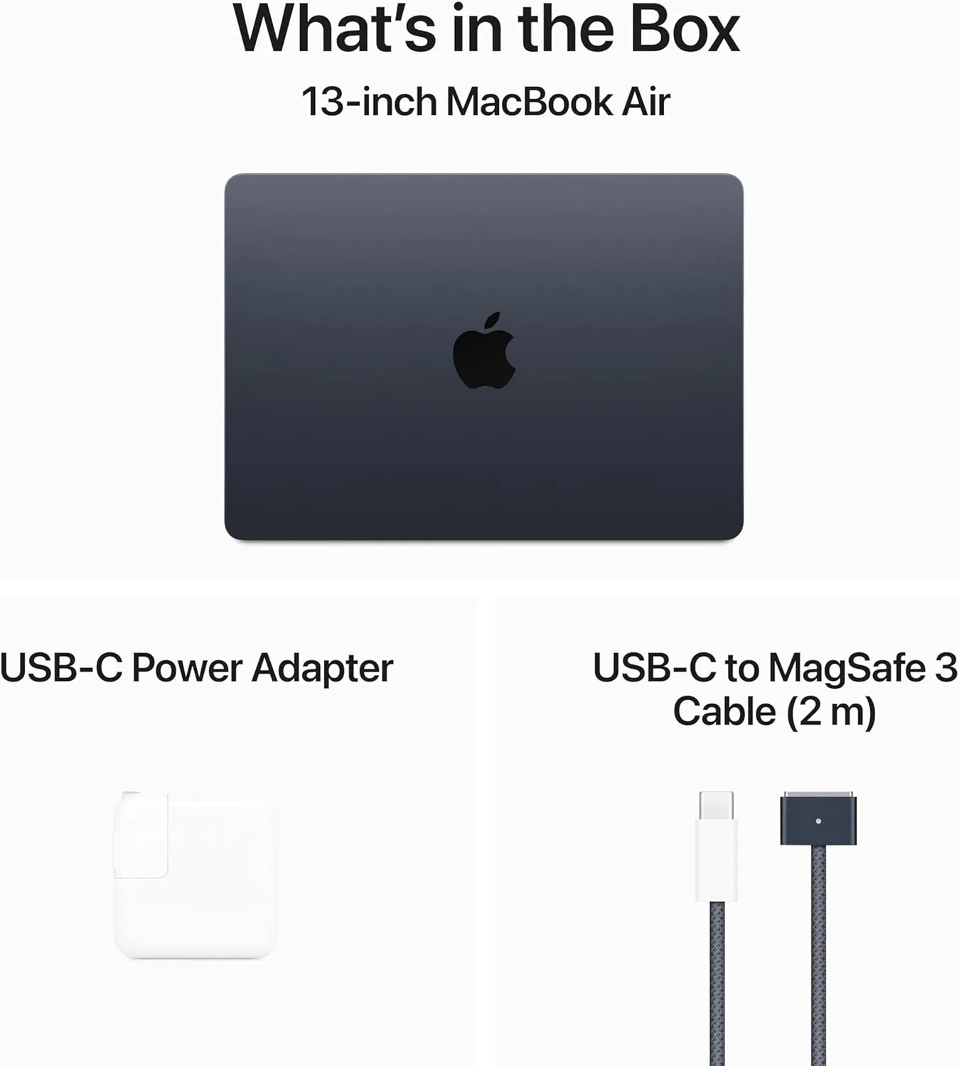 2024 Apple MacBook Air with Apple M3 Chip (13-inch, 8GB RAM, 256GB SSD Storage) (QWERTY English) Midnight (Renewed)