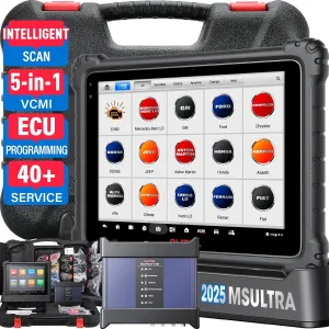 2025 Autel MaxiSYS Ultra Scanner: Top Auto Tool with 40  Service, 5-in-1 VCMI, Intelligent Scan, Topology Map, ECU Programming & Coding, Upgraded of MaxiCOM Ultra Lite Elite II Pro MS919 Ultra EV