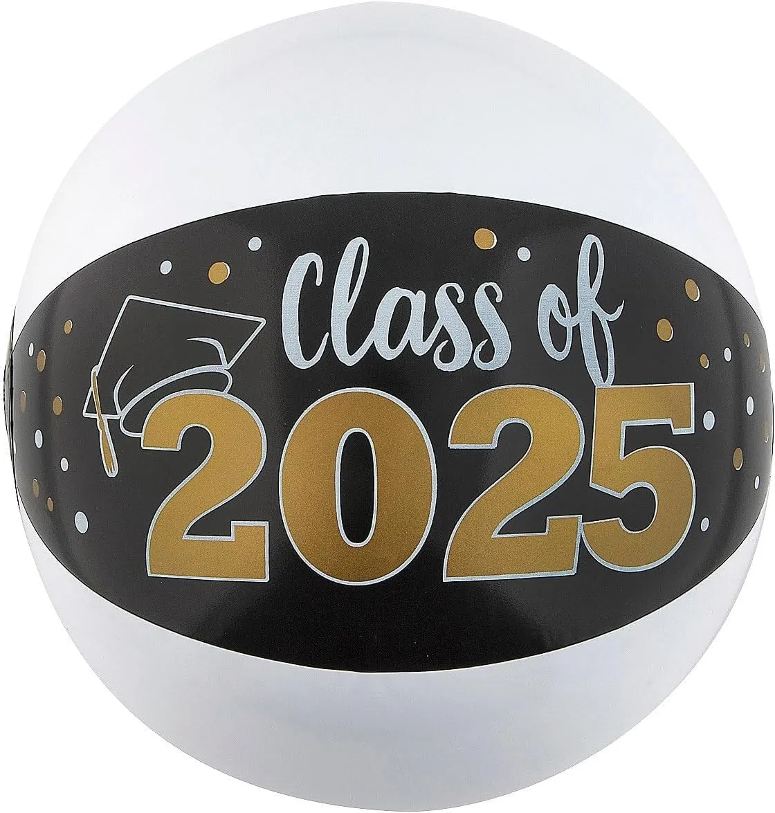 2025 Graduation Beach Balls -12 Pack Inflatable 11" Vinyl Beachballs for Ages 3 and up