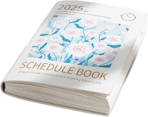 2025 Schedule Planner Notebook Journaling Notebooks Daily/Weekly/Monthly Planner For Home Office School