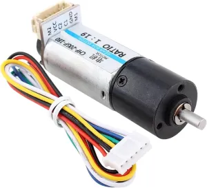 20MM 20GP-180ABHL Carbon Brush Precision High Torque Mini Encoder Motor for Robot Balance Model Car(1 Ratio 19)
