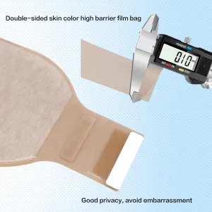 20PCS Colostomy Bags, Max Cut 60mm Ostomy Supplies,One Piece Drainable Ostomy Pouch for Ileostomy Stoma Care