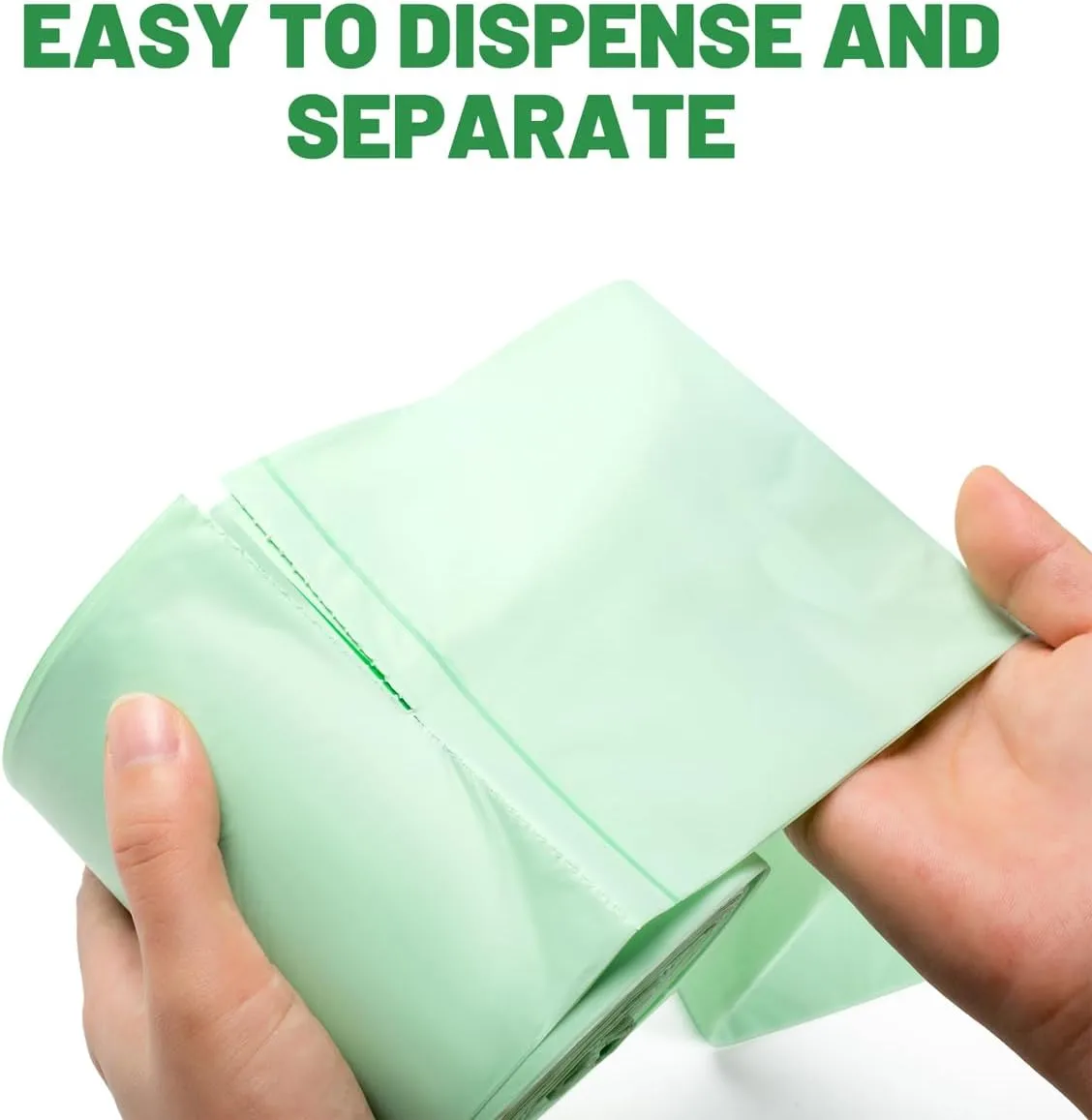 3 Gallon Flap Tie Compostable Trash Bags, 100 Count Small Compost Bags, Biodegradable Kitchen Garbage Bags, Food Scrap Waste Bags for Countertop Bin, ASTM D6400, US BPI Certified