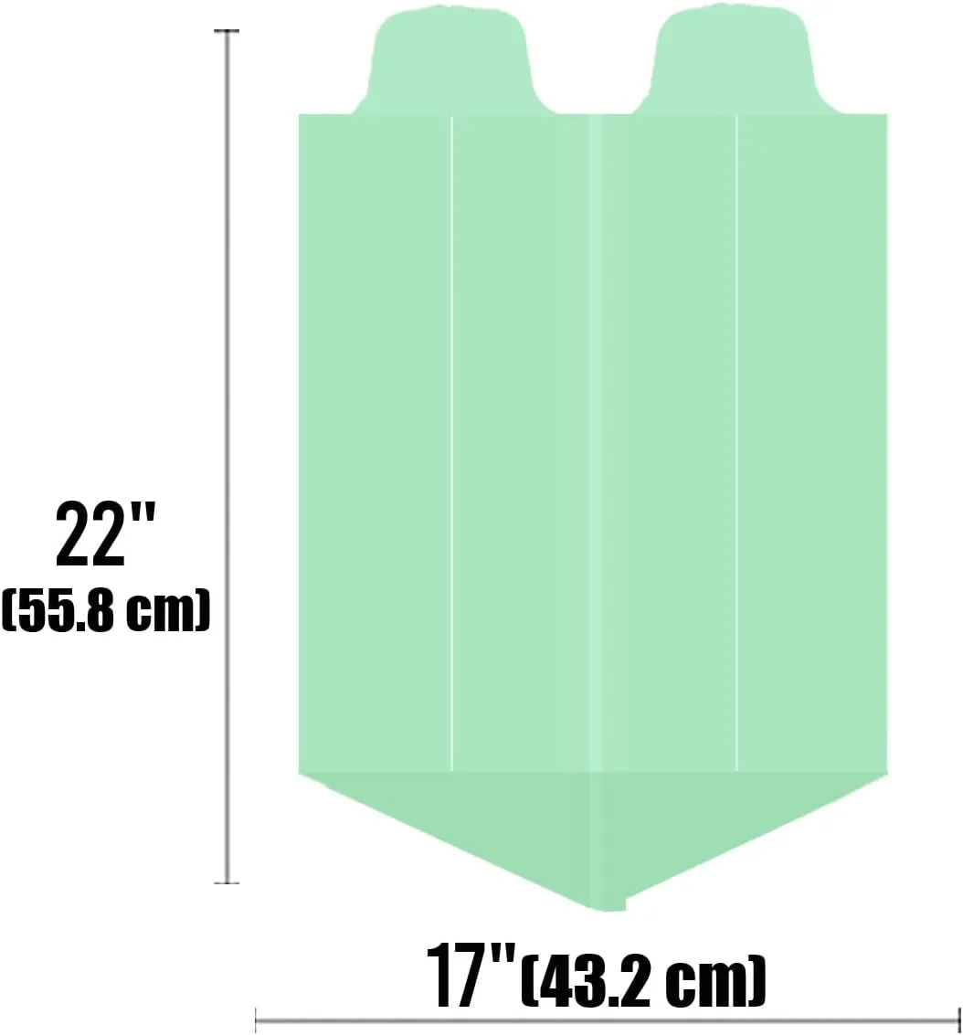 3 Gallon Flap Tie Compostable Trash Bags, 100 Count Small Compost Bags, Biodegradable Kitchen Garbage Bags, Food Scrap Waste Bags for Countertop Bin, ASTM D6400, US BPI Certified
