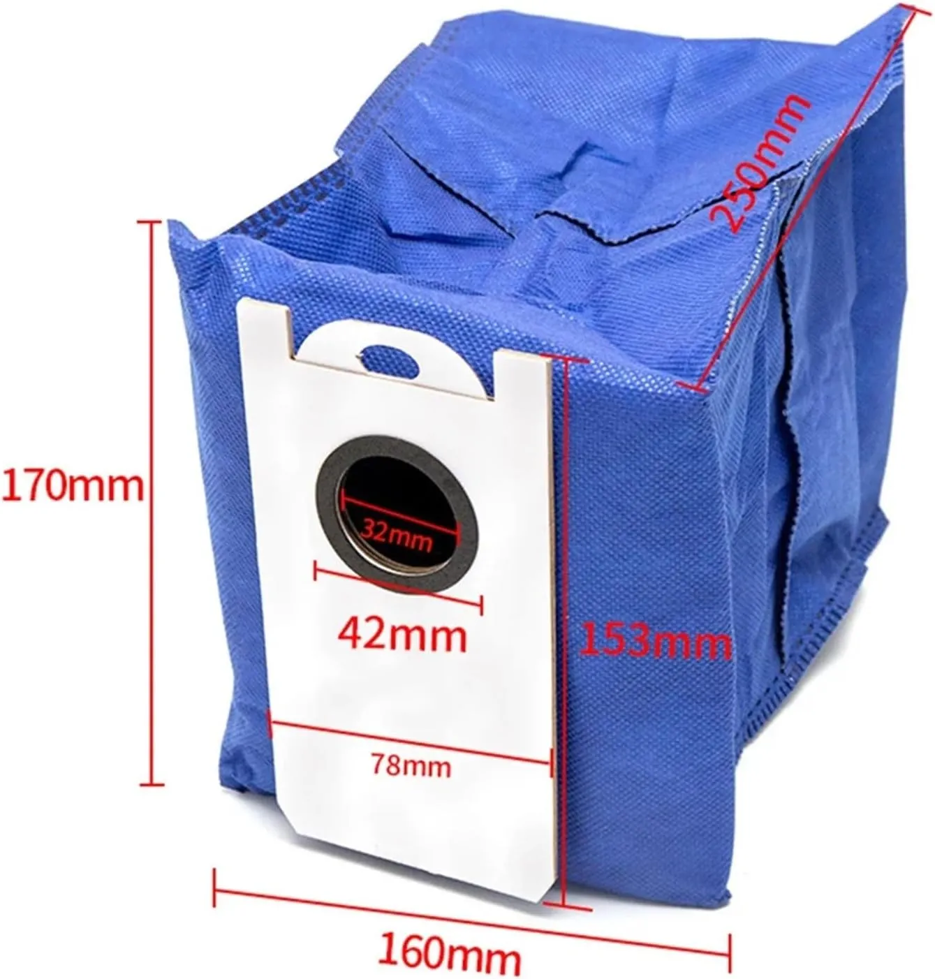 3/10pcs Dust Bags ，Compatible For BObsweep ，RC400 ，Compatible For Dustin，Compatible For Orb-i，Robot Vacuum Cleaner Replacement Parts 4.6L Capacity Clean Dust Bags(Mop Cloth Dust Bag)
