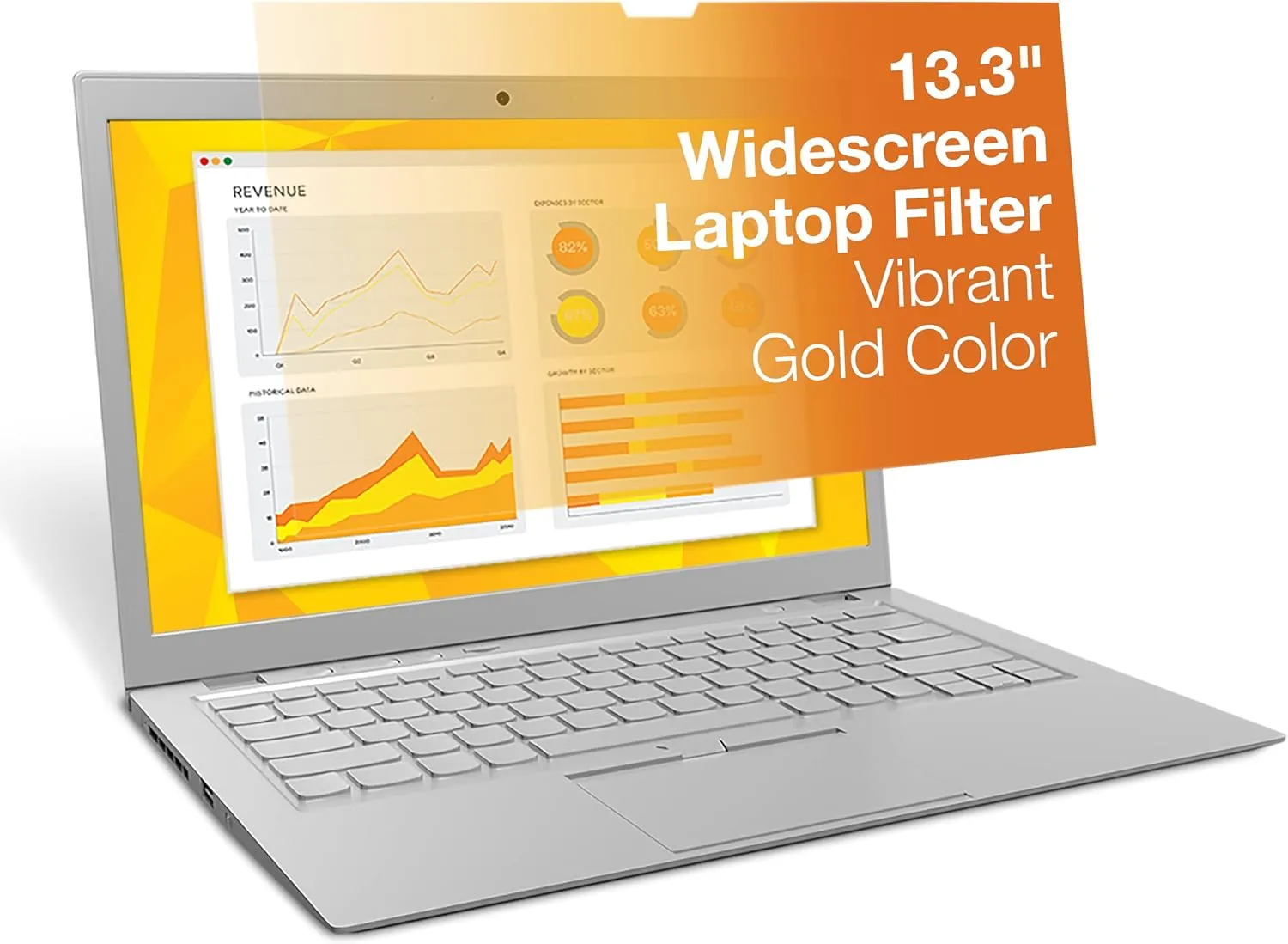 3M Gold Privacy Filter for Full Screen 13.3" Widescreen Laptop with Comply Attachment System (GF133W9E)
