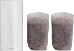 400 Pcs Plant Nursery Bags 5" x 6.89" Non-Woven Plant Seeding Grow Bags Degradable for Home or Outdoor Garden Supply (12.7x17.5cm)