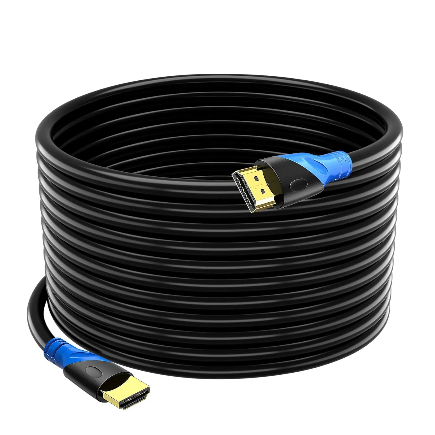 4K HDMI 50 FT Cable (HDMI 2.0,18Gbps) Ultra High Speed Gold Plated Connectors,Ethernet HDMI Cord, 4K@60HZ 2K 1080P 3D ARC Compatible with UHD TV Monitor Laptop Xbox PS4/PS5 ect(15m)