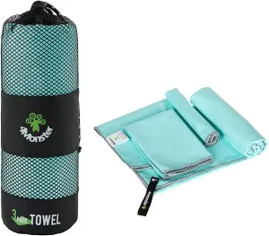 4Monster Camping Towels 3 Size at 1 Pack,Quick Dry Microfiber Towel,Beach Travel Towel Ultra Compact,Soft Gym Towel for Hiking Yoga Travel Sports Backpacking Trip and Pool
