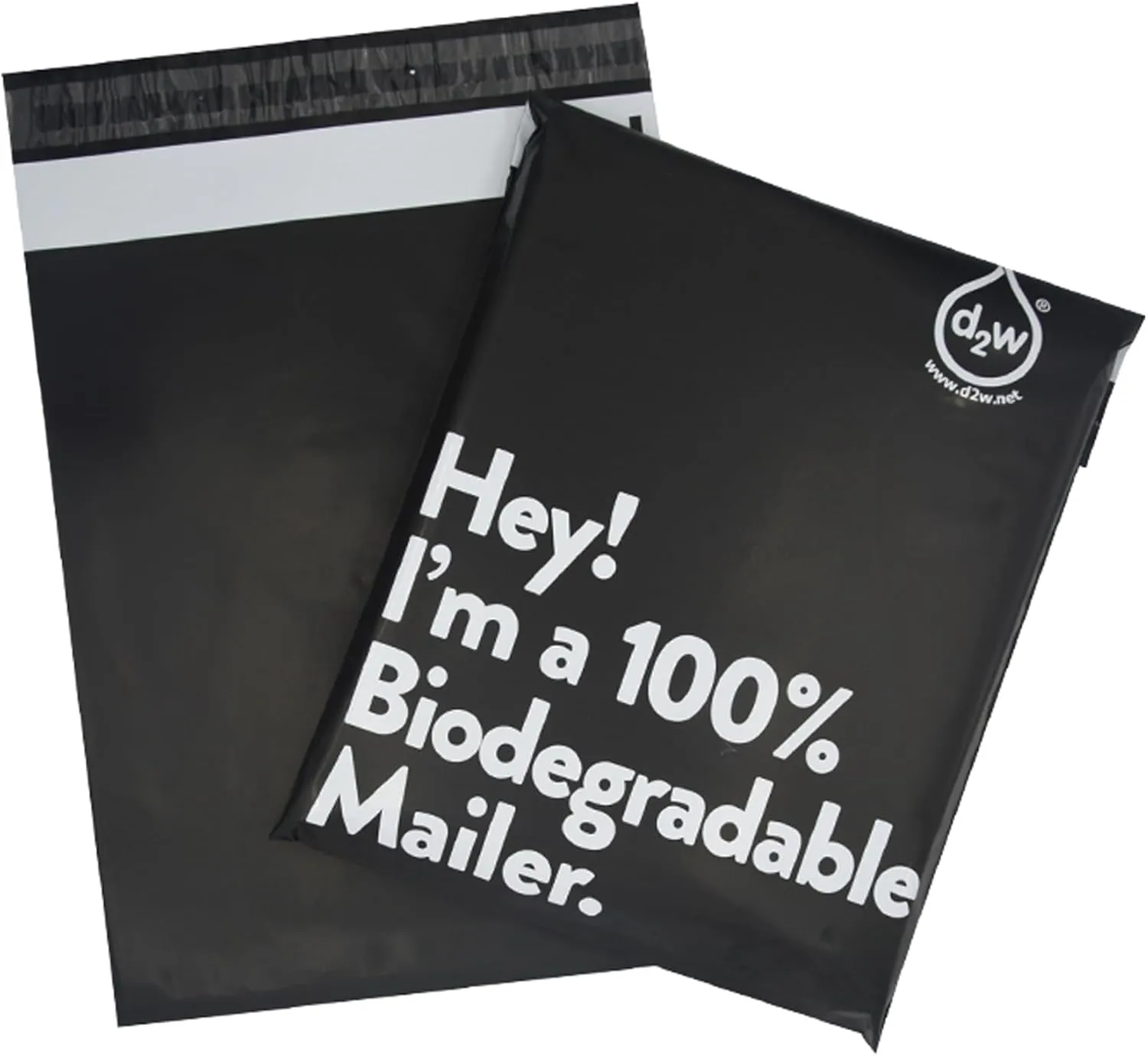 50 pack - 12" X 15.5" Biodegradable Mailers for ETSY, Amazon, POSHMARK, SHOPIFY etc | Eco-Friendly Alternative to Poly Mailing Bag | 100% Recyclable | D2W Certified | Delivery Mailing Bags