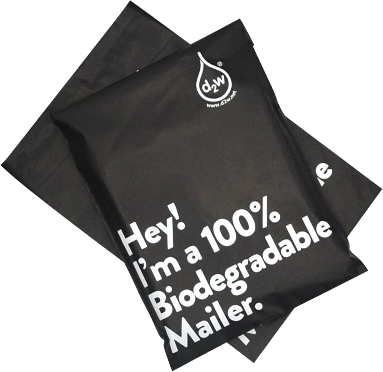 50 pack - 12" X 15.5" Biodegradable Mailers for ETSY, Amazon, POSHMARK, SHOPIFY etc | Eco-Friendly Alternative to Poly Mailing Bag | 100% Recyclable | D2W Certified | Delivery Mailing Bags