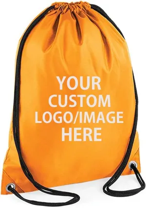 50 PCS Custom Drawstring Backpack Bulk,Custom Any Text/Logo Camping, Beach, Outdoor Sports Gym Bag