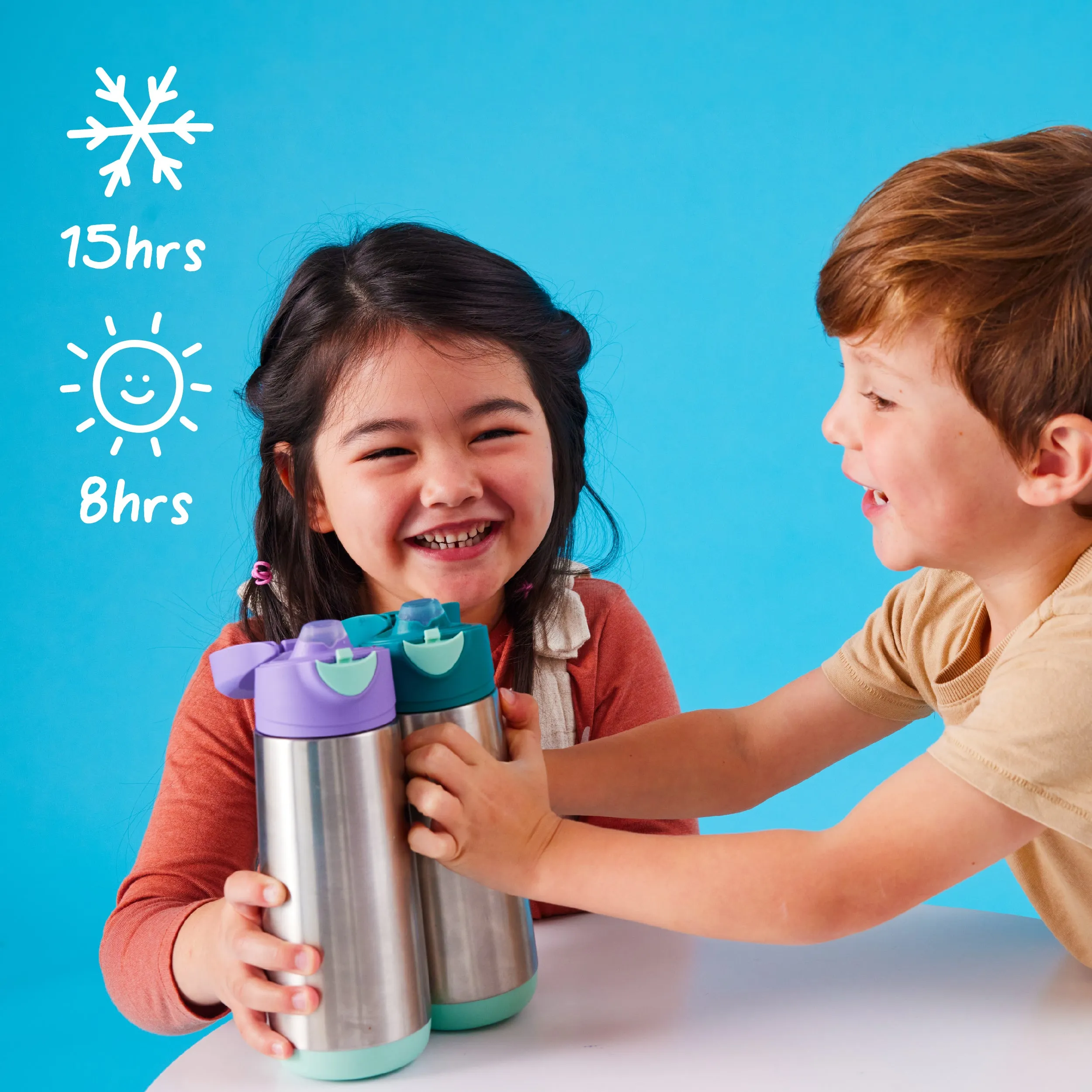 500mL insulated sport spout bottle - midnight