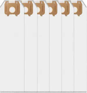 6 Pack Type LW Odor Fighting HEPA Vacuum Cleaner Bags Compatible with Oreck Magnesium Upright Vacuum, Part # LWPK6OH LWPK25OH LWPK3OH by PETOX, White