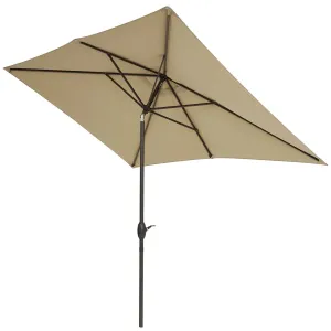7 ft. x 10 ft. Outdoor Patio Market Table Umbrella with Tilt and Crank Rectangular