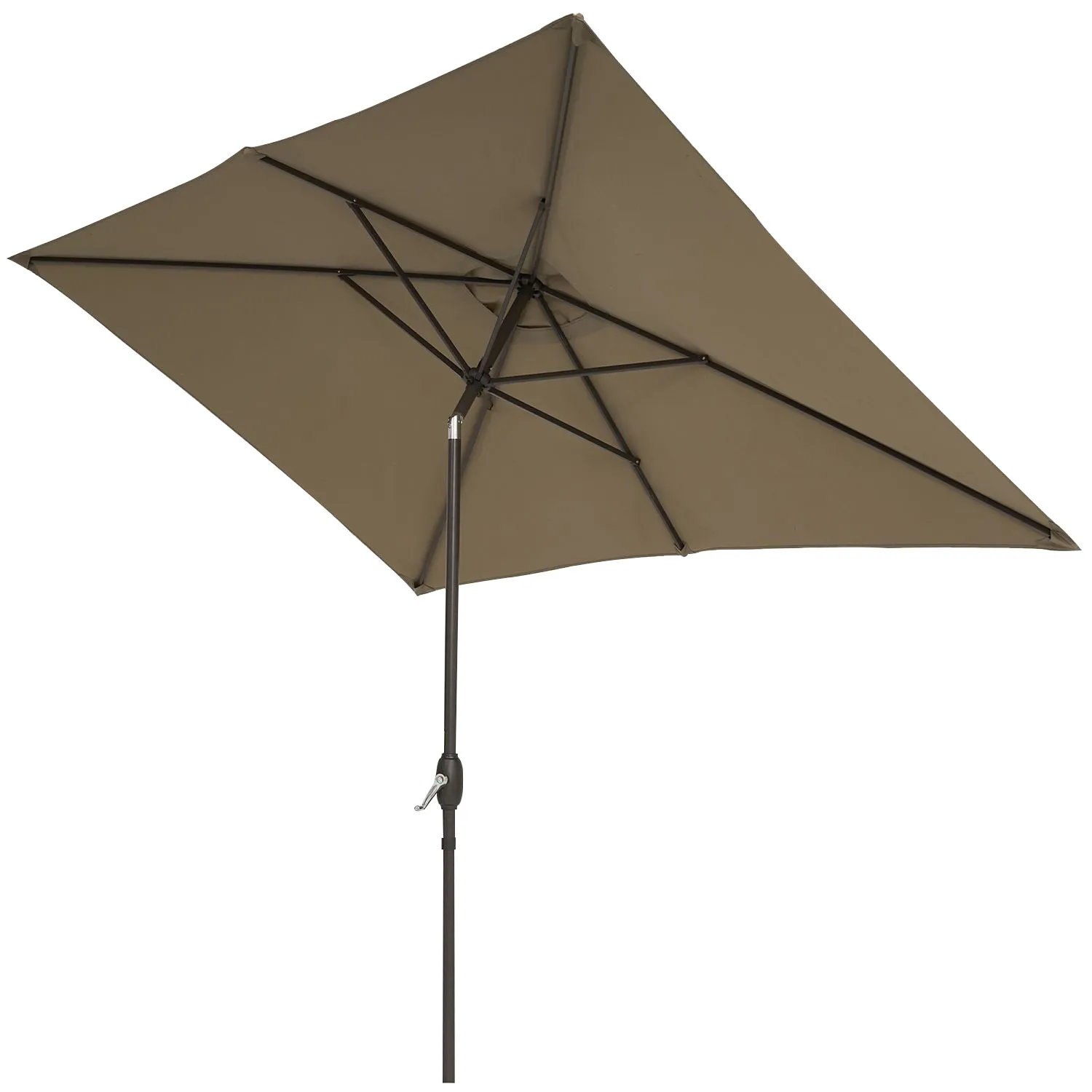 7 ft. x 10 ft. Outdoor Patio Market Table Umbrella with Tilt and Crank Rectangular