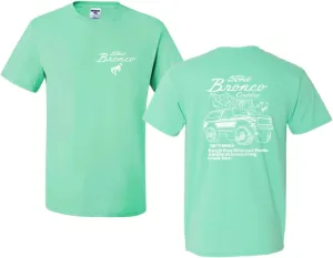78 Ford Bronco Country Free Wheeling American Truck Cars and Trucks Front and Back Men's T-Shirt