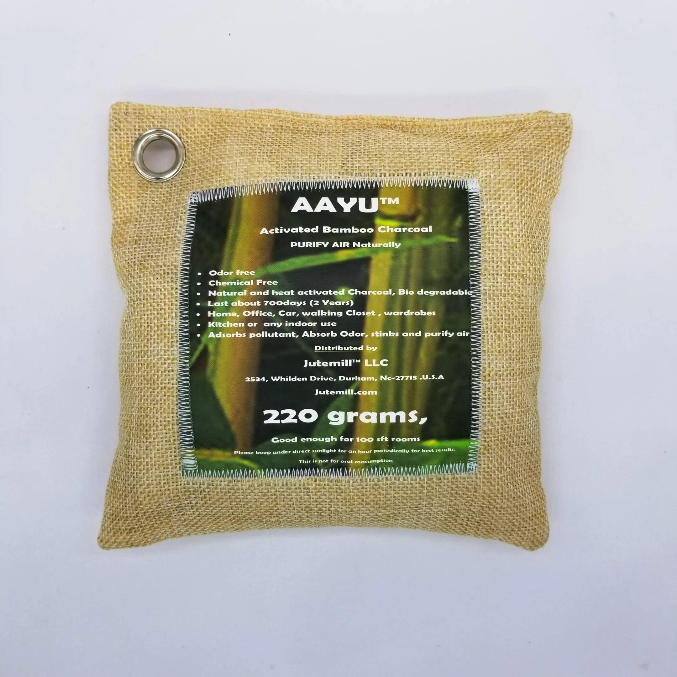 AAYU Activated Charcoal Air Purifying Bag 200g Bamboo Charcoal Natural Deodorizer for Home Room Car Closet Bathroom Pet Areas