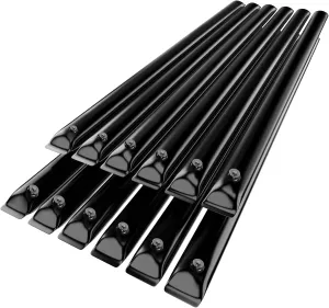 Abimars 0.7mm Thicker Black Winter Water Tube for Swimming Pool Covers, 12 Pack 10 FT Water Weight Bags for Pool Side, 3-Layer Composite Material