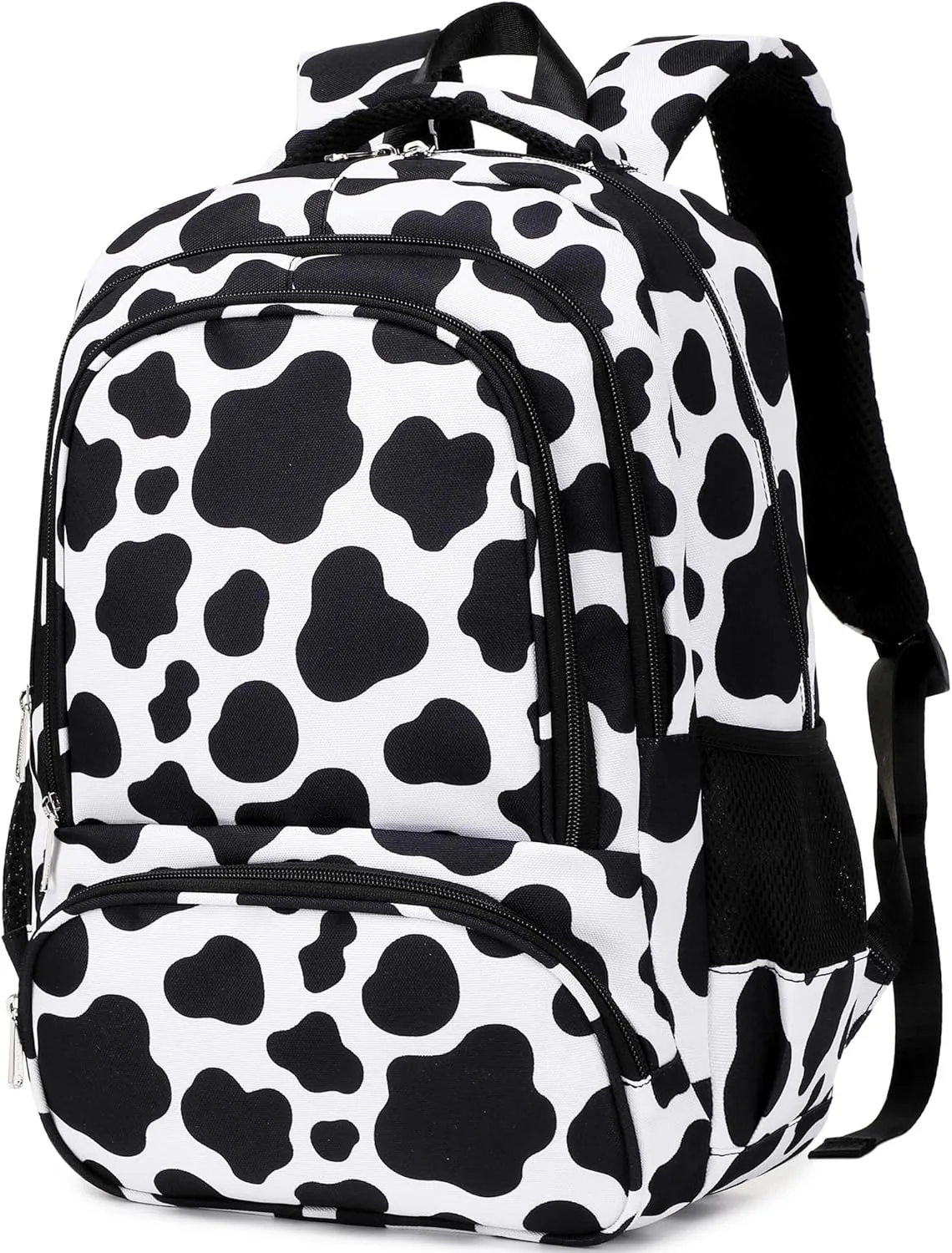 abshoo Cow Print Kids Backpack For School Girl Elementary Middle School Bags Preppy Bookbag for Teen Girls Ages 6-8-10-12 (Cow Print)