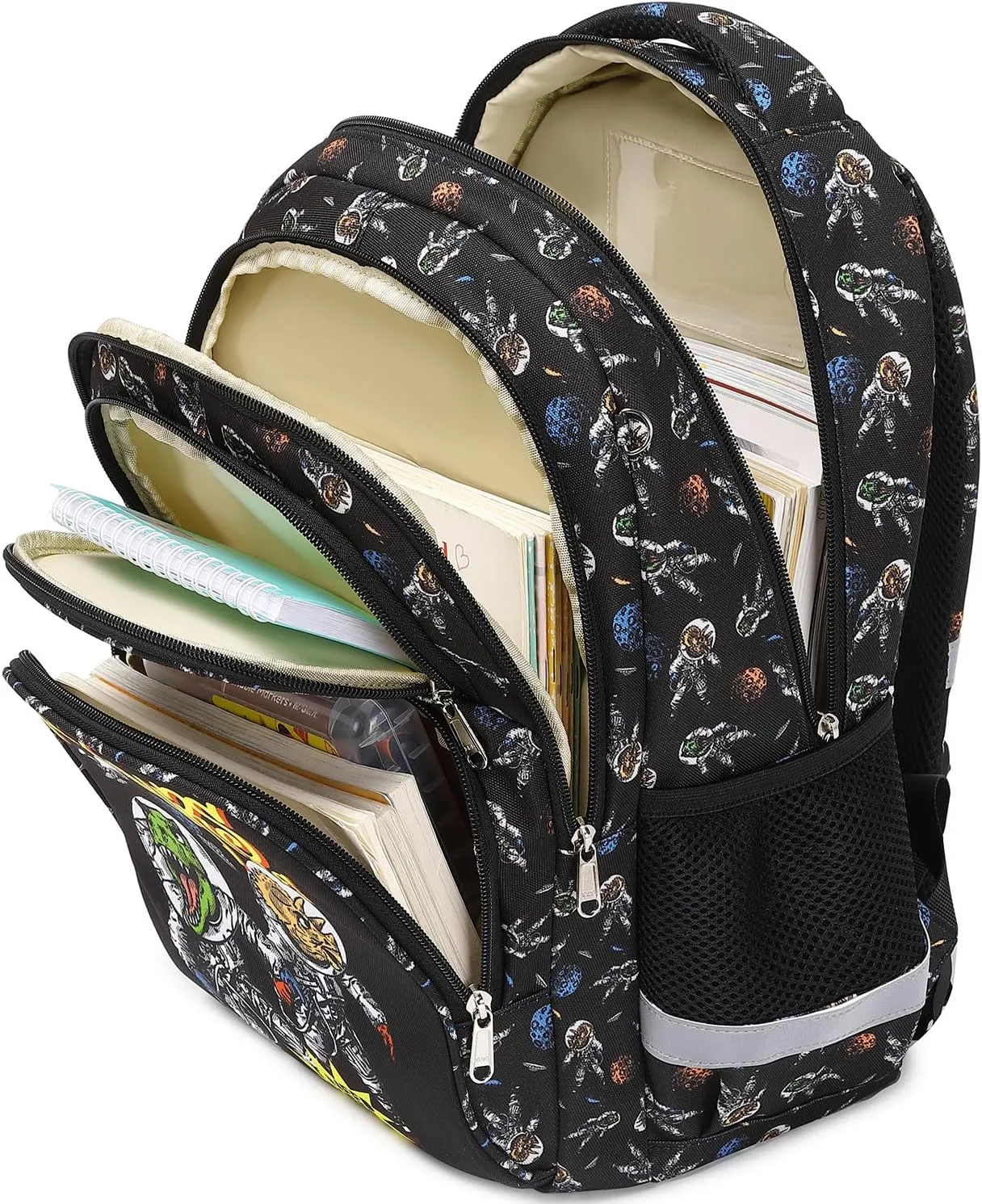 abshoo Cute Dinosaur School Backpack For Boys Elementary Kindergarten Kids School Bag (Dinosaur Black)