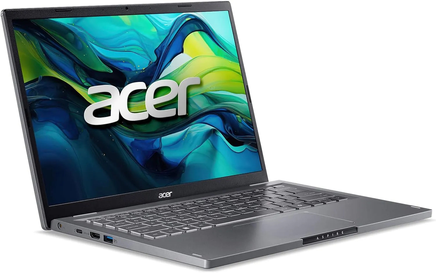 acer Aspire 14 Laptop | 14.0" WUXGA 1920 x 1200 IPS | Intel Core 5 Processor 120U | Intel Graphics | 16GB LPDDR5 | 512GB Gen4 SSD | Wi-Fi 6E | AI PC | Copilot Key | Backlit Keyboard | A14-51M-515G