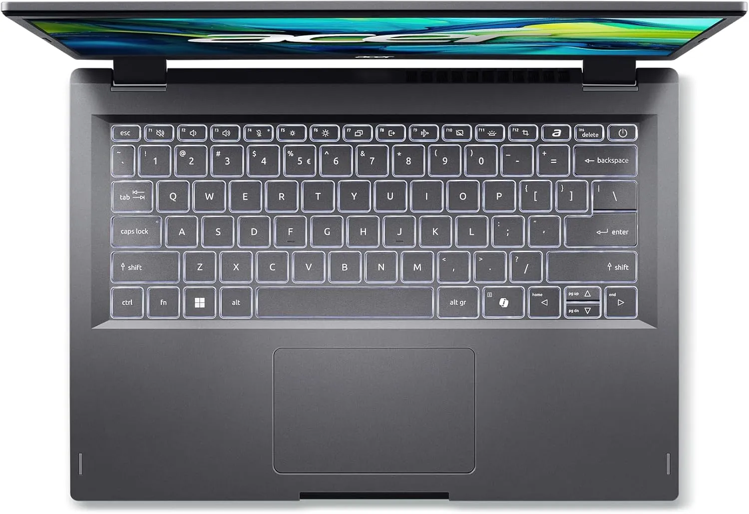 acer Aspire 14 Laptop | 14.0" WUXGA 1920 x 1200 IPS | Intel Core 5 Processor 120U | Intel Graphics | 16GB LPDDR5 | 512GB Gen4 SSD | Wi-Fi 6E | AI PC | Copilot Key | Backlit Keyboard | A14-51M-515G