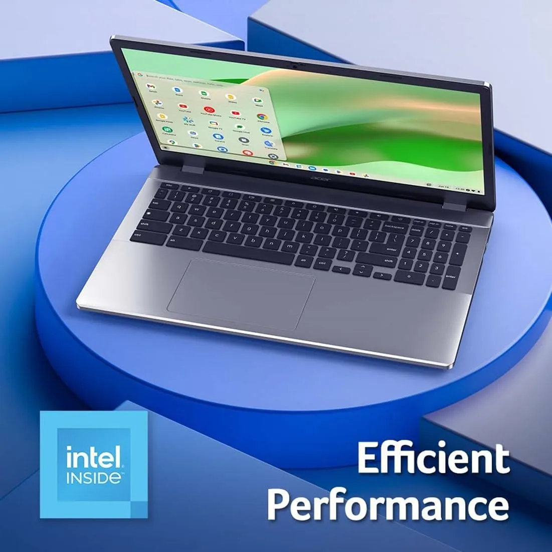 Acer Chromebook 315 CB315-5H-C7KX Laptop | Intel Processor N100 | 15.6" Full HD (1920 x 1080) IPS Display | 4GB LPDDR5 | 128GB eMMC | Intel Wireless Wi-Fi 6E AX211 | Chrome OS | Sparkly Silver