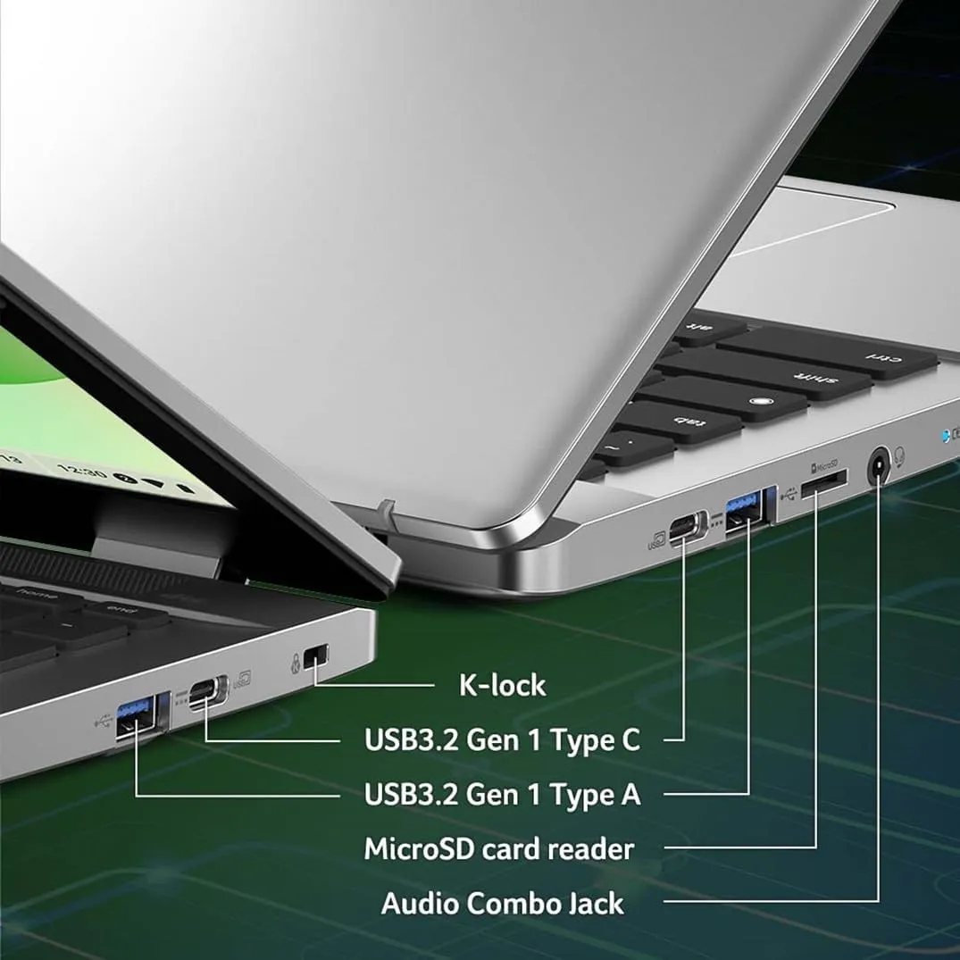 Acer Chromebook 315 CB315-5H-C7KX Laptop | Intel Processor N100 | 15.6" Full HD (1920 x 1080) IPS Display | 4GB LPDDR5 | 128GB eMMC | Intel Wireless Wi-Fi 6E AX211 | Chrome OS | Sparkly Silver
