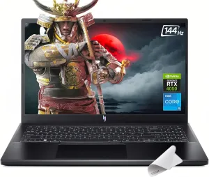 Acer Nitro V 15.6-inch FHD 144Hz Gaming Laptop, Intel Core i5-13420H, NVIDIA GeForce RTX 4050, Windows 11 (64GB RAM | 1TB PCIe SSD)