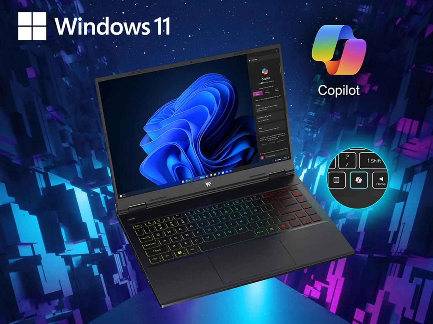 Acer Predator Helios Neo 14 Gaming Laptop | 14.5" WQXGA  IPS 165Hz Display | AI-Powered | Intel Core Ultra 9 Processor 185H | NVIDIA GeForce RTX 4070 | 16GB LPDDR5X | 1TB Gen 4 SSD | PHN14-51-90NF