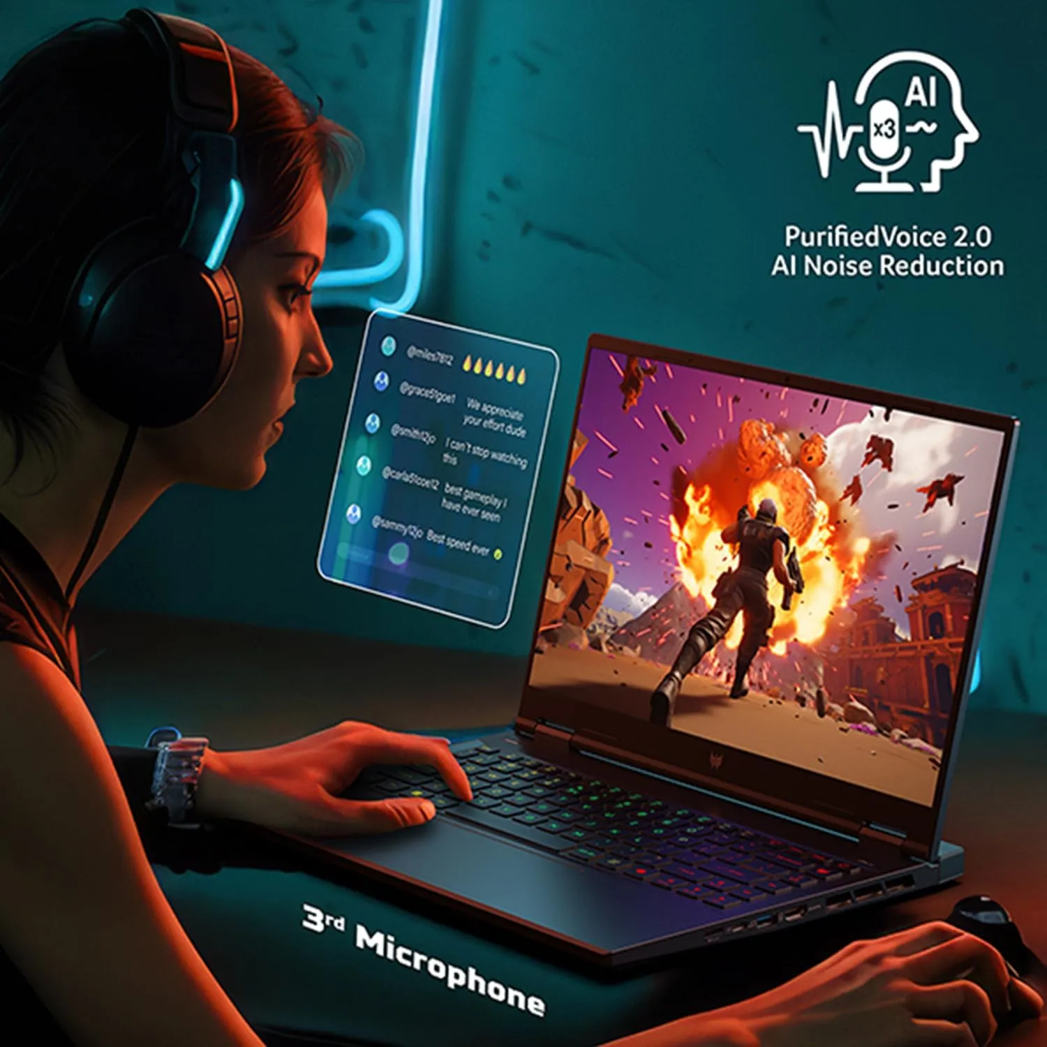 Acer Predator Helios Neo 14 Gaming Laptop | 14.5" WQXGA  IPS 165Hz Display | AI-Powered | Intel Core Ultra 9 Processor 185H | NVIDIA GeForce RTX 4070 | 16GB LPDDR5X | 1TB Gen 4 SSD | PHN14-51-90NF