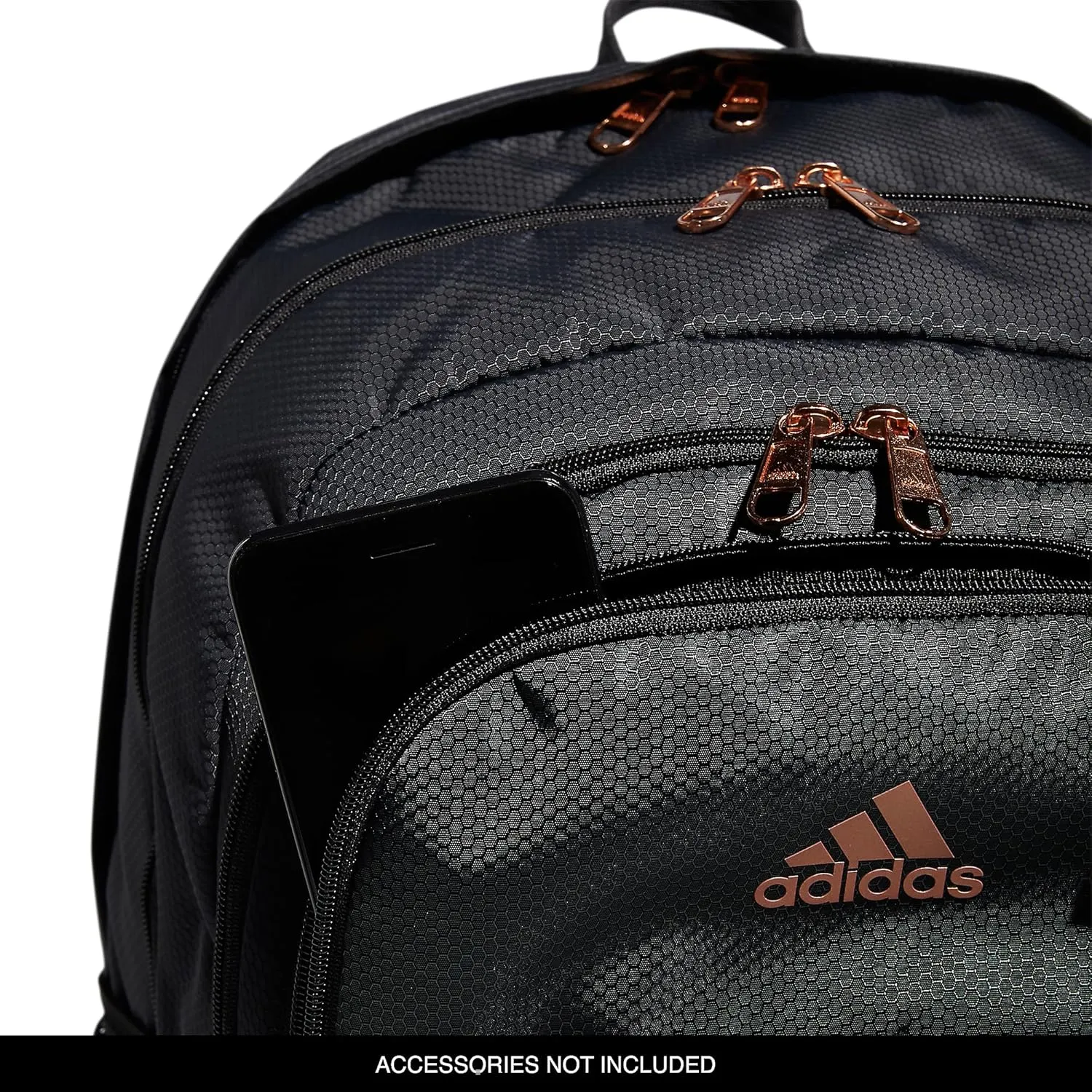 adidas Prime 6 Backpack, Carbon Grey/Rose Gold, One Size
