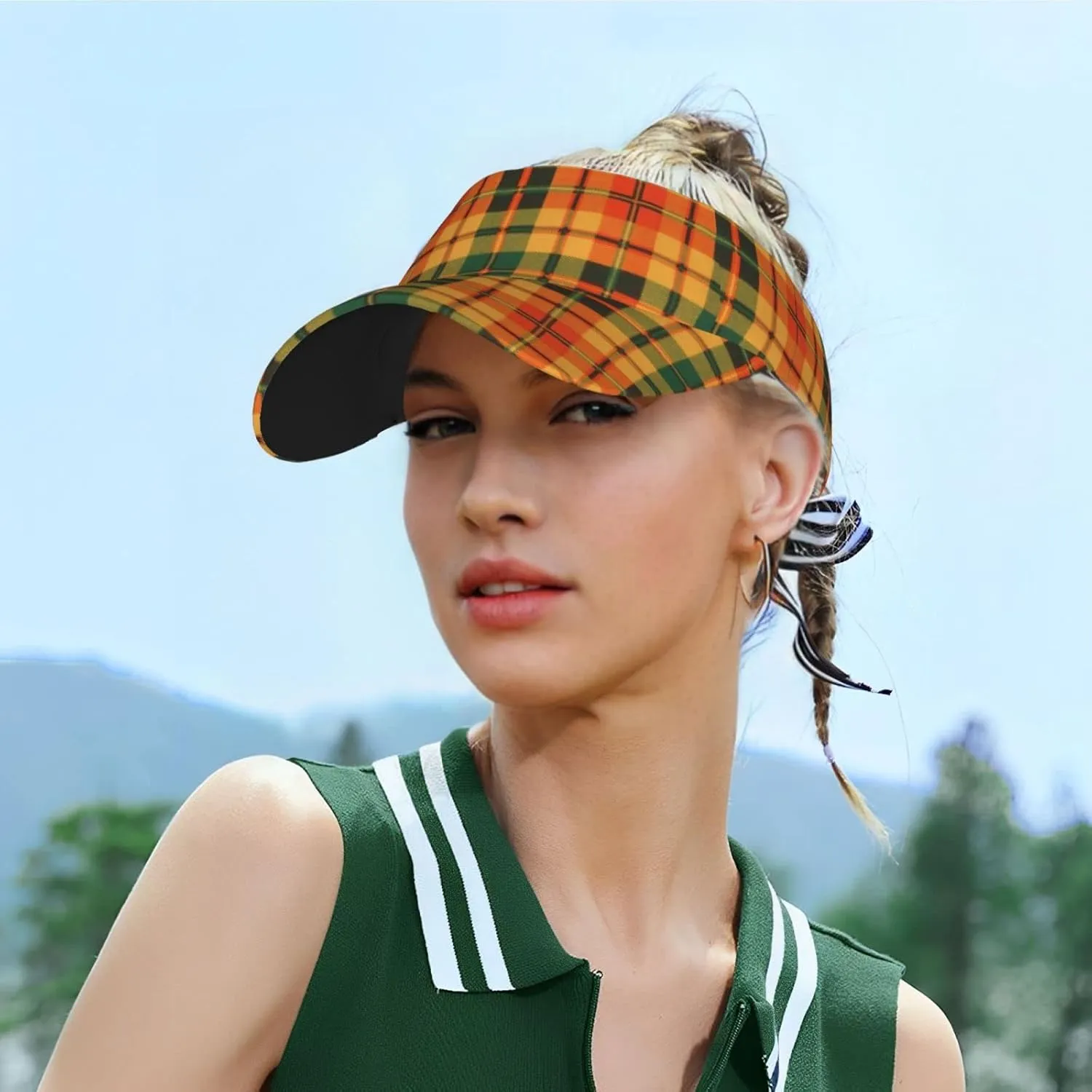 Adult Sunscreen Visor Cap, Adjustable Empty Top Baseball Cap, UV Resistant Sun Hat for Outdoors