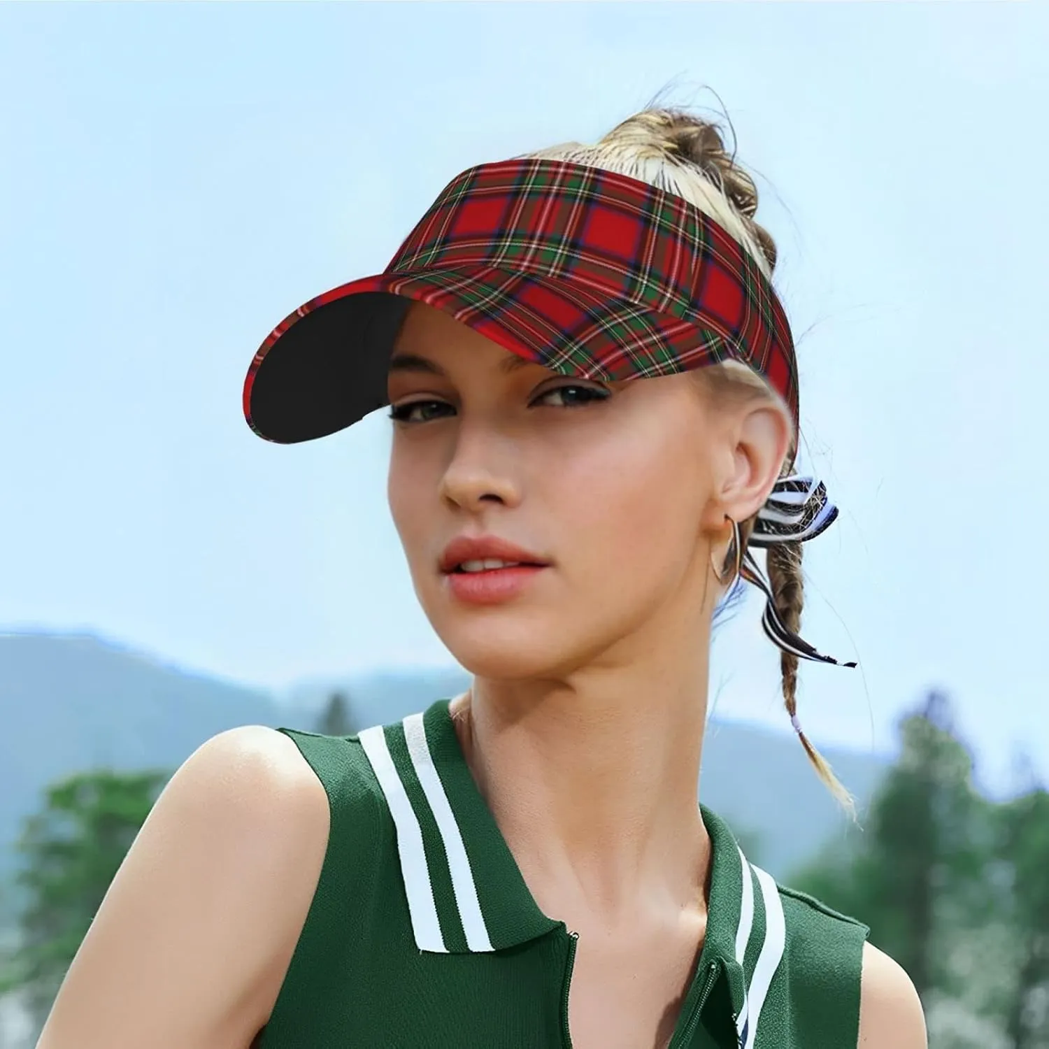Adult Sunscreen Visor Cap, Adjustable Empty Top Baseball Cap, UV Resistant Sun Hat for Outdoors
