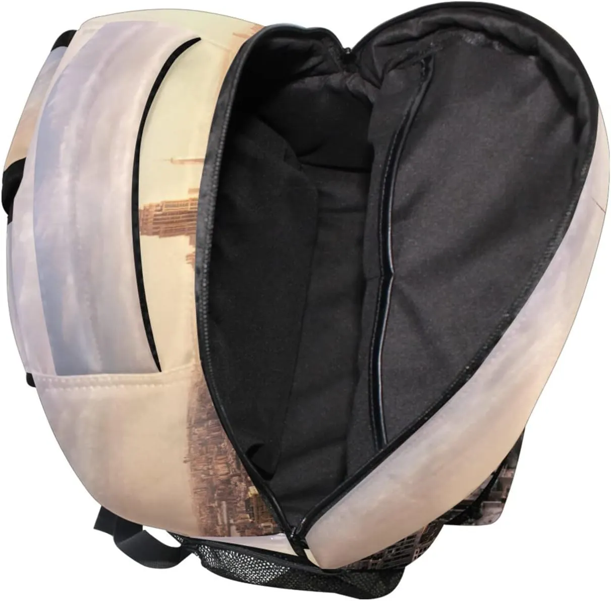 ALAZA New York City Skyline City Skyscrapers Sunset Travel Laptop Backpack Bookbags for College Student