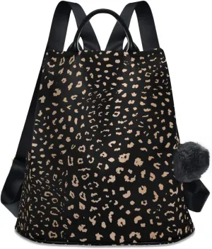 ALAZA Realistic Leopard Cheetah Print Animal Backpack Purse for Women Anti Theft Fashion Back Pack Shoulder Bag
