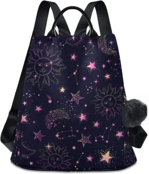 ALAZA Space Galaxy Constellation Backpack Purse for Women Anti Theft Fashion Back Pack Shoulder Bag
