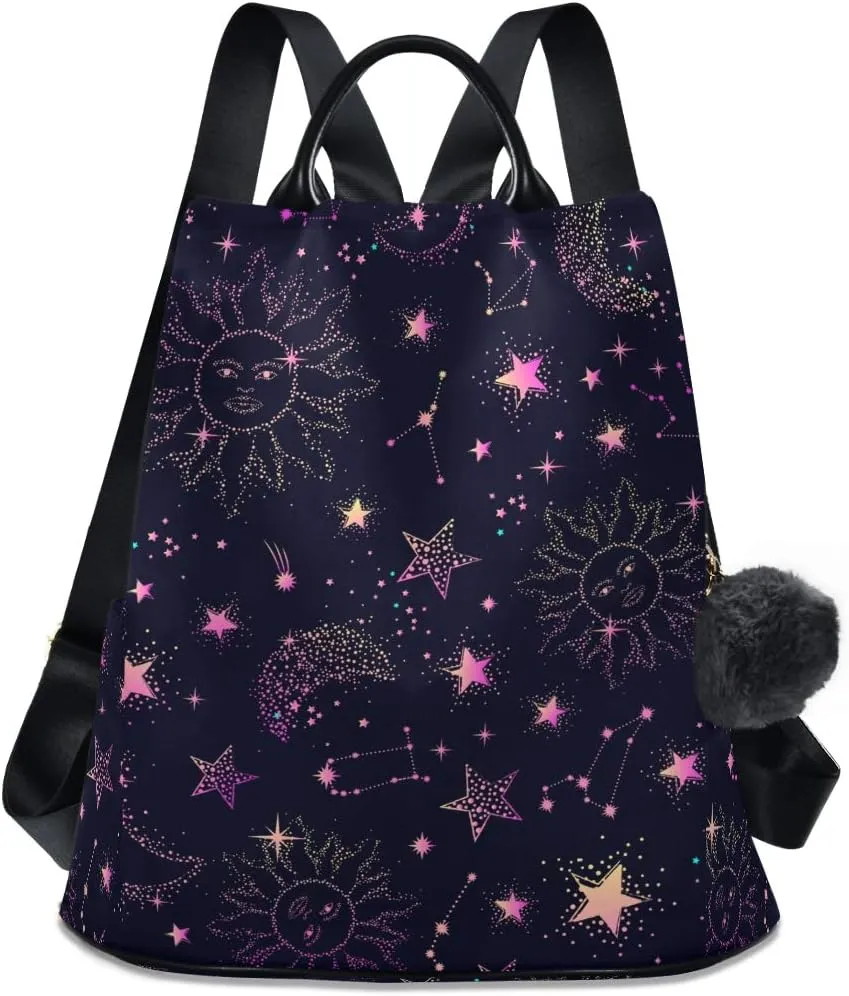 ALAZA Space Galaxy Constellation Backpack Purse for Women Anti Theft Fashion Back Pack Shoulder Bag