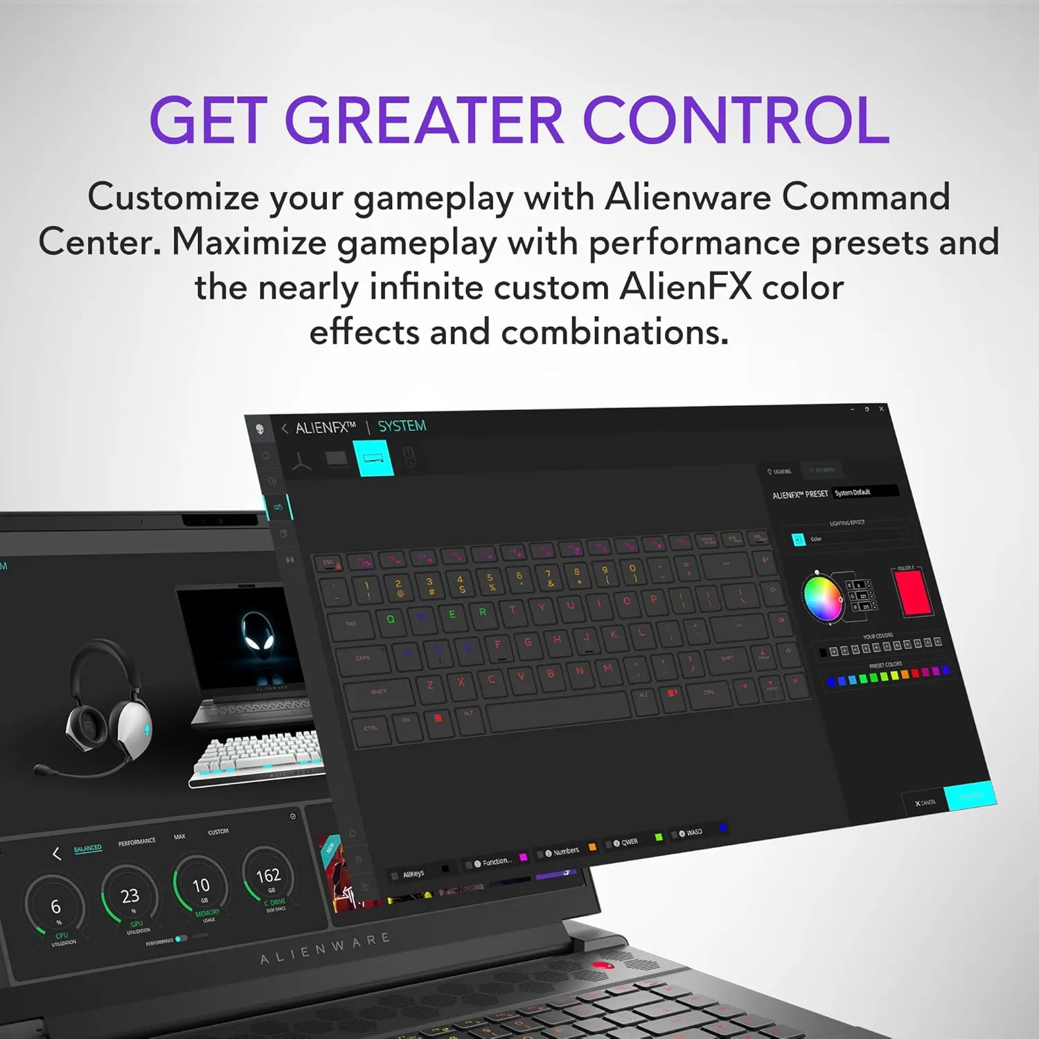 Alienware X16 R2 Gaming Laptop - 16-inch QHD  240Hz 3ms Display, Intel Core Ultra 7-155H, 16GB LPDDR5X RAM, 1TB SSD, NVIDIA GeForce RTX 4070 8GB GDDR6, Windows 11 Home, Onsite Service - Lunar Silver