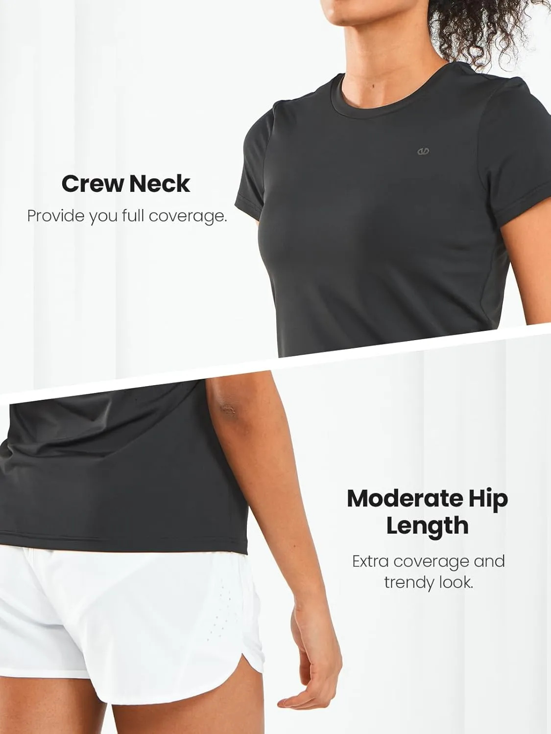 ALLZERO Feel Fit™ Workout Tops for Women Short Sleeve T-Shirts Breathable Athletic Tees for Yoga Running Gym Activewear